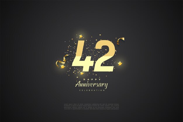 42° anniversario con i numeri di graduazione