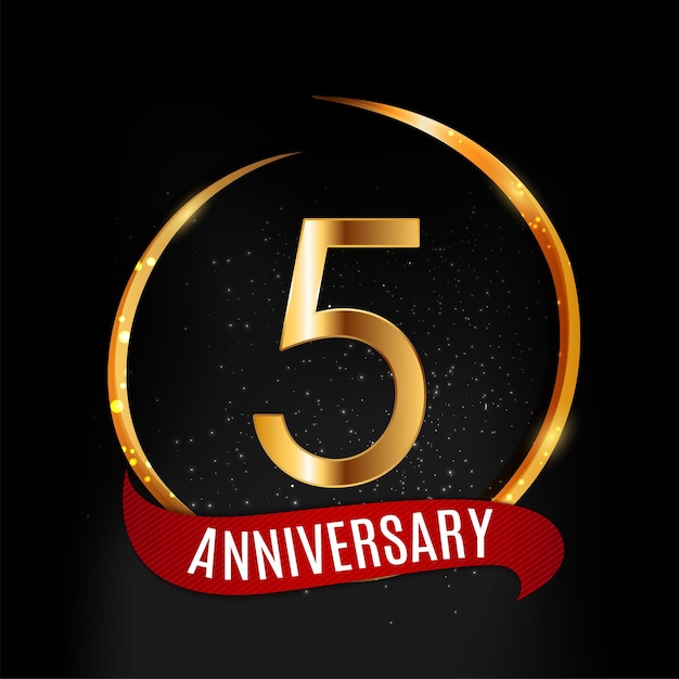 5 anniversario banner 5 anniversario celebrazione