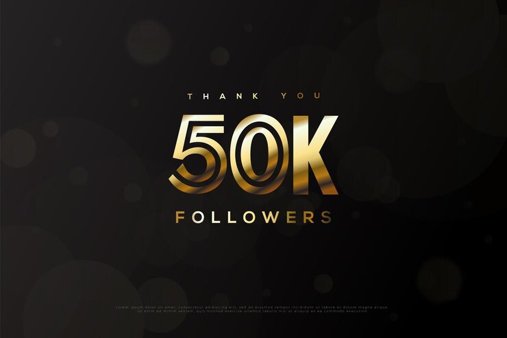 50.000 follower con numeri brillanti.