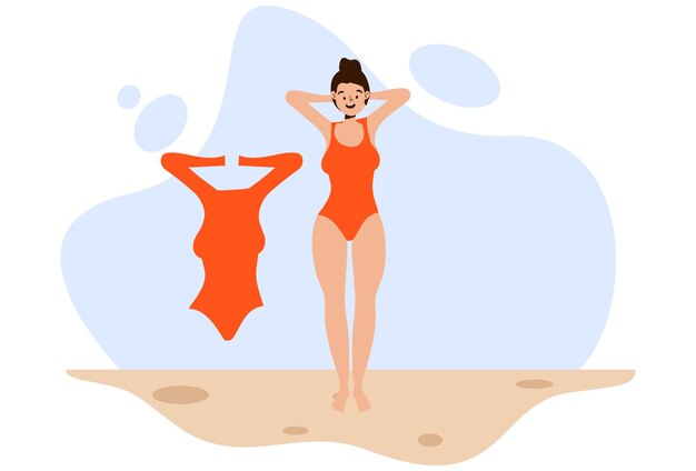 5294 Illustrazione del concetto di costume da bagno