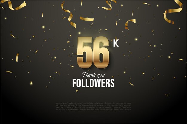 56k follower con ampi numeri celebrativi e impreziositi da lamina d'oro celebrativa