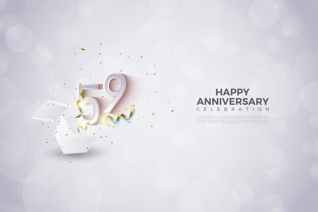 59° anniversario con i numeri che spuntano