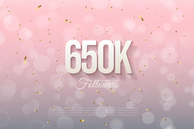 650k follower in background