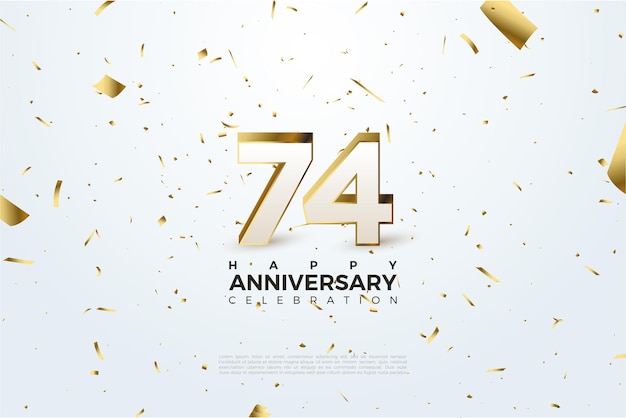 74° anniversario con figure 3d realistiche.