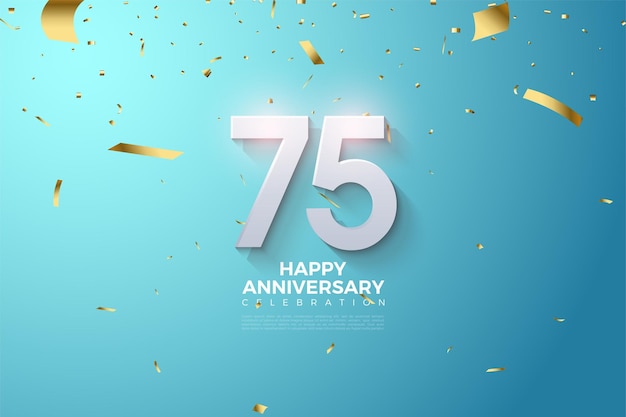 75° anniversario in blu navy.