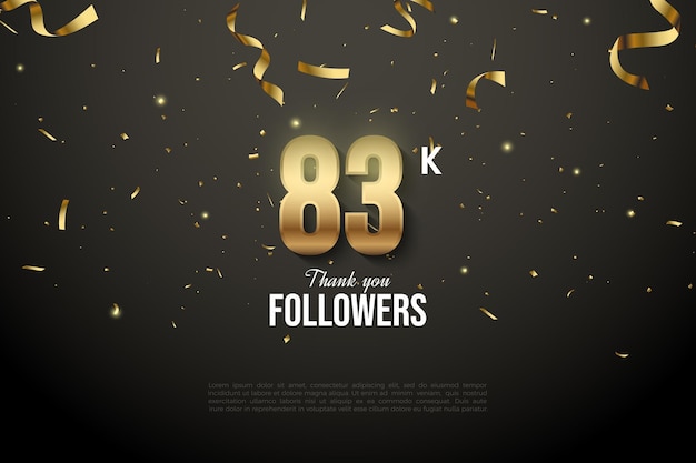 83k follower con grandi numeri d'oro.