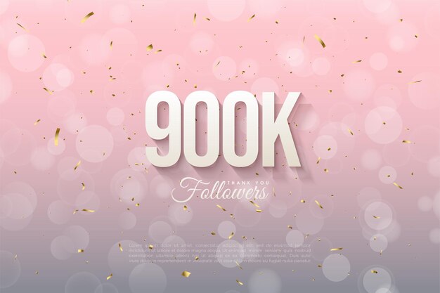 900k follower di sfondo
