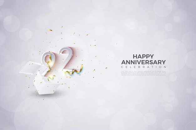 92° Anniversario con numeri che saltano fuori dalla scatola