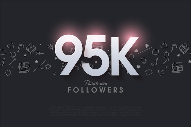 95k follower con brillanti numeri 3d