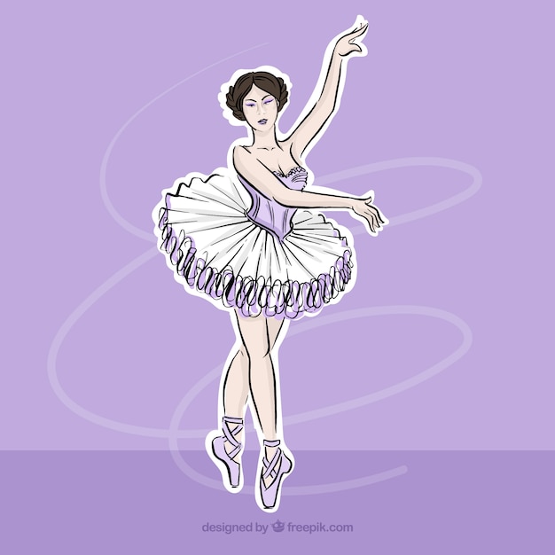 A mano ballerina classica
