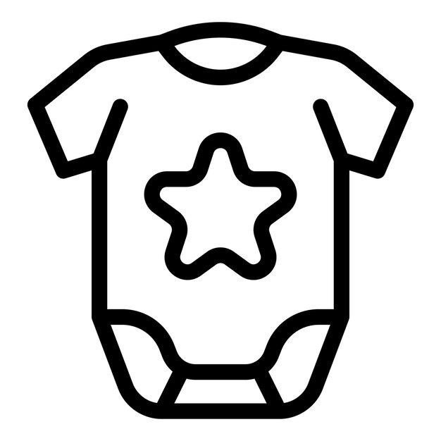 Abbigliamento per bambini a forma di stella che mostra la moda infantile