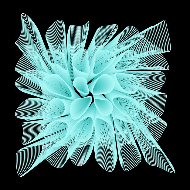 Abstract 3D forme di colore per la composizione sfondo3D modello di progettazione di forme di fantasia Futuristico