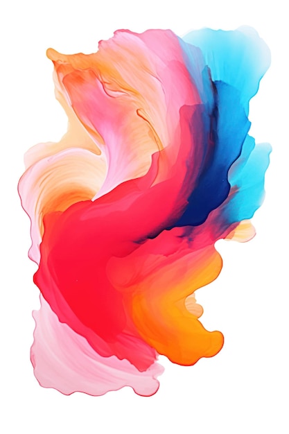 Abstract Acquerel Splashes Vector Illustration Inchiostro Forme e Cartolina d'Arte Moderna