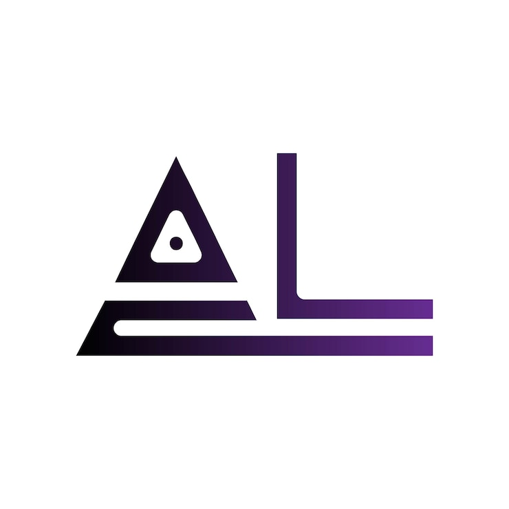 Vettore abstract alfabetico moderno minimalista icona aziendale monogramma senza tempo simbolo vettoriale logo spazio negativo