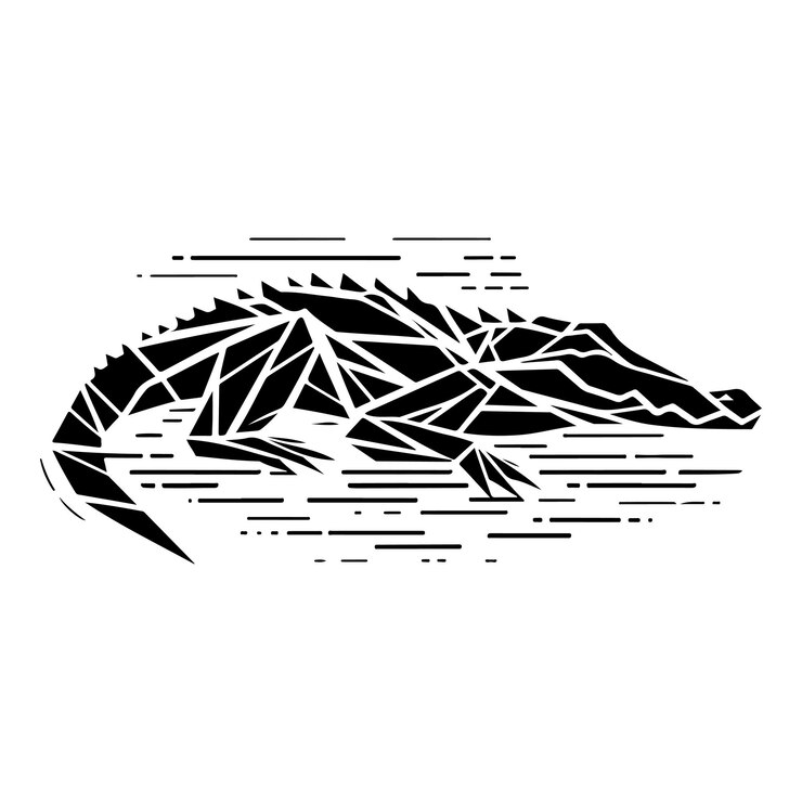 Vettore abstract alligator_d