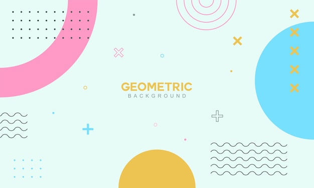 Abstract background in stile Memphis