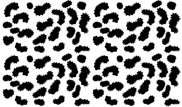 Abstract Black and White Spot Pattern (modello di macchie bianche e nere)