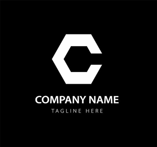 Abstract Bold Letter C Logo Mark Iconica moderna
