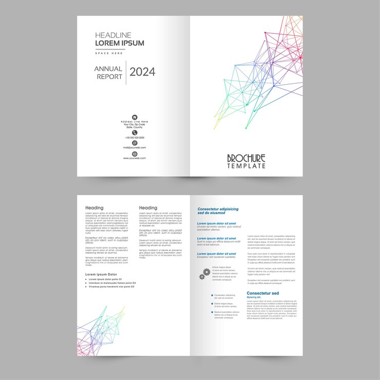Vettore abstract brochure template for business modello di brochure business design astratto.