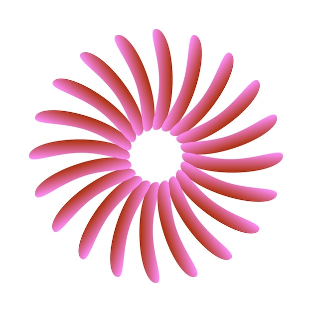 Abstract circolare geometrico gradiente elementi di colore modello rotondo decorativo elemento di progettazione vettoriale i