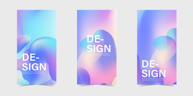 Abstract color standing banner bcakground modelli di progettazione
