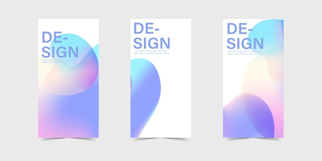 Abstract color standing banner bcakground modelli di progettazione