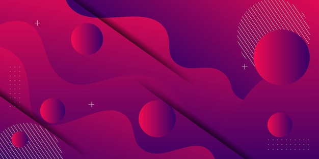 Abstract colorato viola e rosso sfondo d'onda gradiente semplice modello di fluido d'onda trendy
