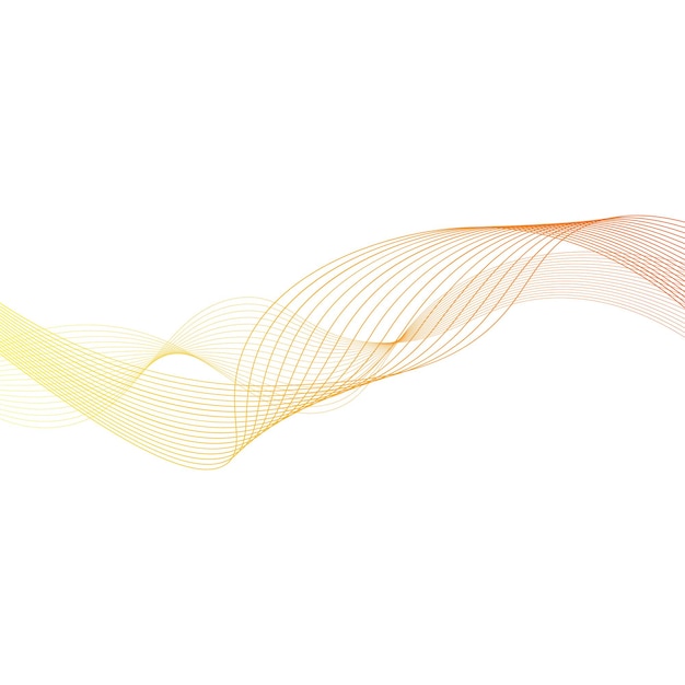 Abstract Decorazione a linea ondulata gradiente