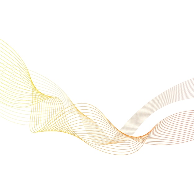 Abstract Decorazione a linea ondulata gradiente