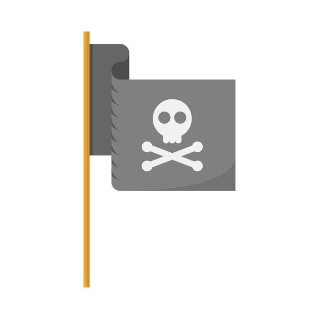 Abstract Flat Cartoon Pirate Adventure Backboard Vector Design Style Element Isolated Grad