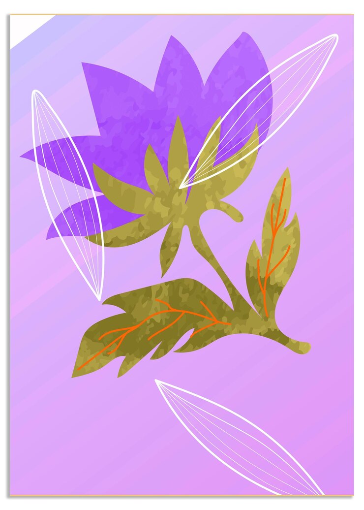 Vettore abstract floral wall art vettore sfondo fiore primaverile