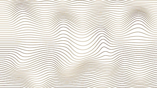 Abstract flowing gradient line vector su sfondo isolato Wave line art