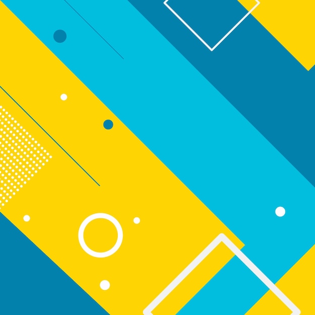 Abstract geometric flat colored shapes background