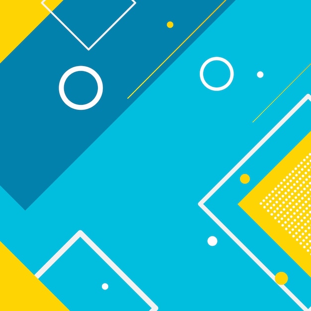 Abstract geometric flat colored shapes background