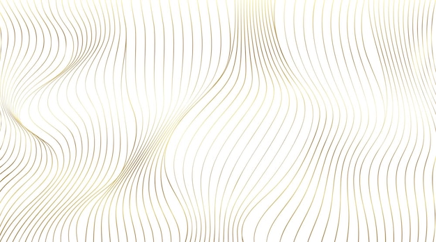 Abstract Golden Wave Line Pattern Art Background (pattern di linea d'onda dorata astratta)
