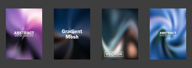Abstract Gradient Mesh Sfondi Modelli di poster Disegni vettoriali