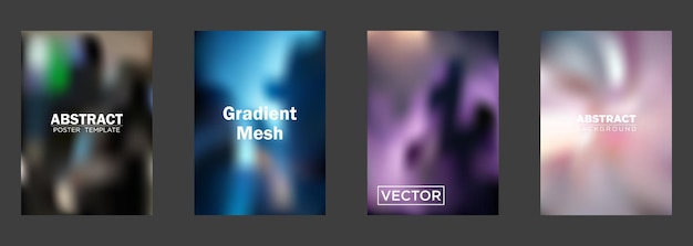 Abstract Gradient Mesh Sfondi Modelli di poster Disegni vettoriali