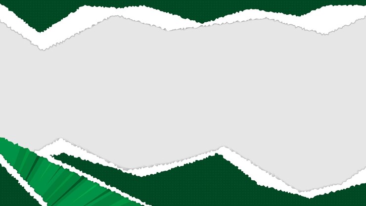 Vettore abstract green and white torn paper layers background