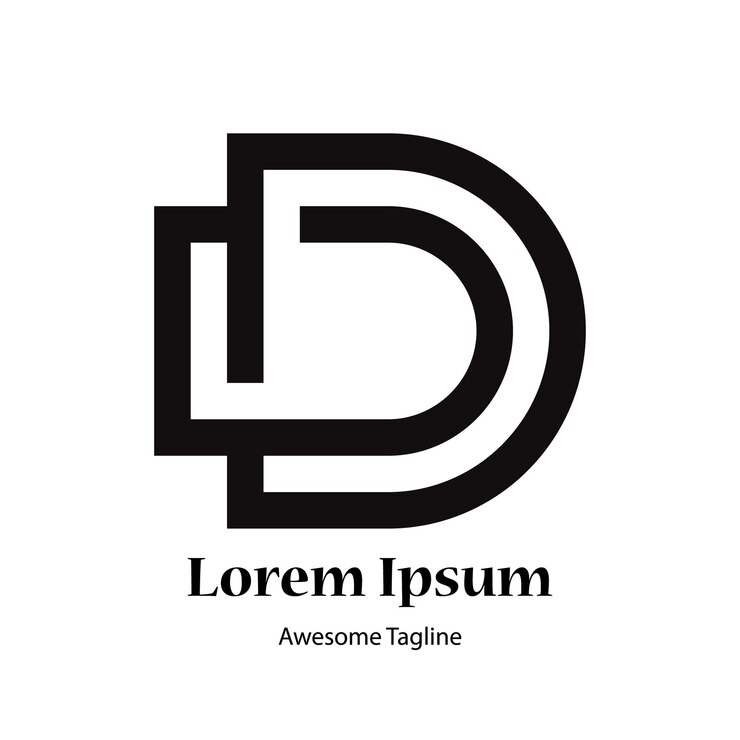 Abstract lettera iniziale D e S modello di progettazione del logo Icon per affari di lusso elegante semplice