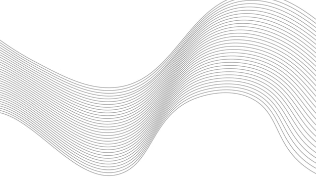Abstract linea ondulata sfondo dinamico onda sonora modello ondulato stile linea arte modello di progettazione