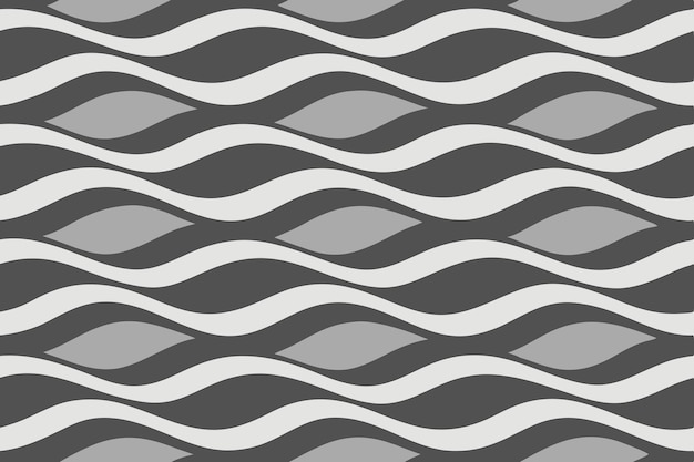 Abstract linee ondulate in bianco e nero