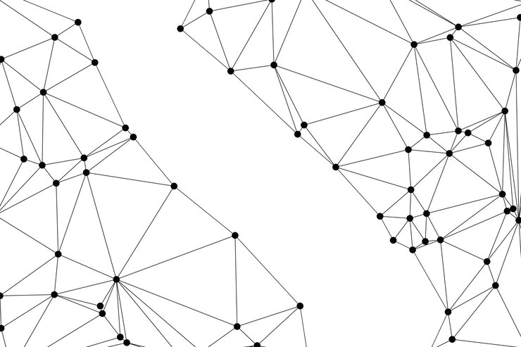 Vettore abstract low poly geometric mesh background set per stock e uso creativo