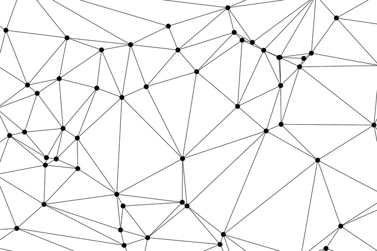 Vettore abstract low poly geometric mesh background set per stock e uso creativo