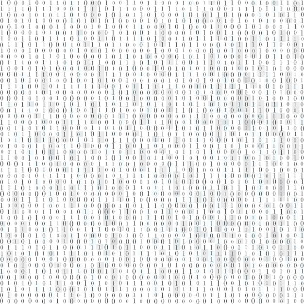 Abstract Matrix Background Binary Computer Code Coding Hacker concept Illustrazione di sfondo vettoriale