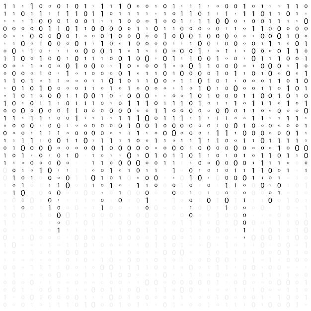 Abstract Matrix Background Binary Computer Code Coding Hacker concept Illustrazione di sfondo vettoriale