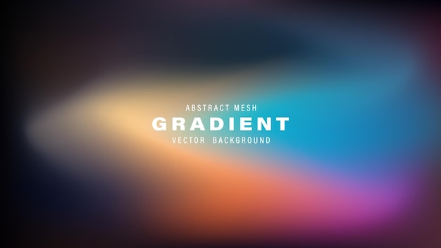 Abstract Mesh Gradient Vector Background Design Template (Template di progettazione di sfondo a gradiente di rete)