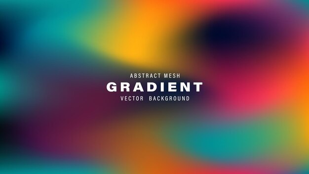 Abstract Mesh Gradient Vector Sfondio Design colorato Miscelazione