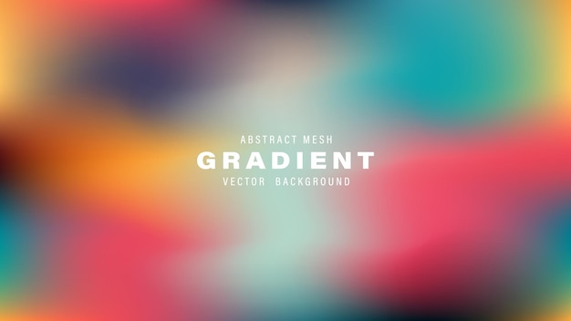 Abstract Mesh Gradient Vector Sfondio Disegno colorato sfocato