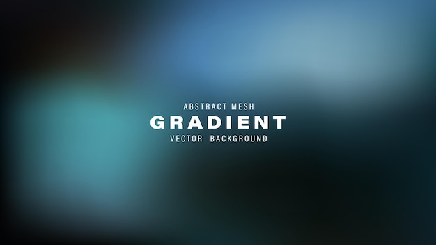 Abstract Mesh Gradient Vector Sfondio Teal Blu scuro