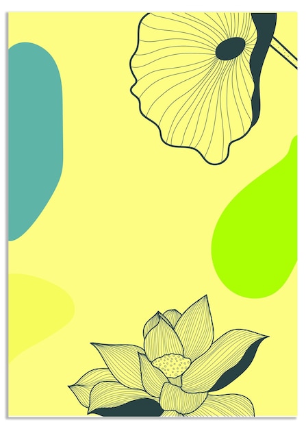 Abstract modern wall art background vector set
